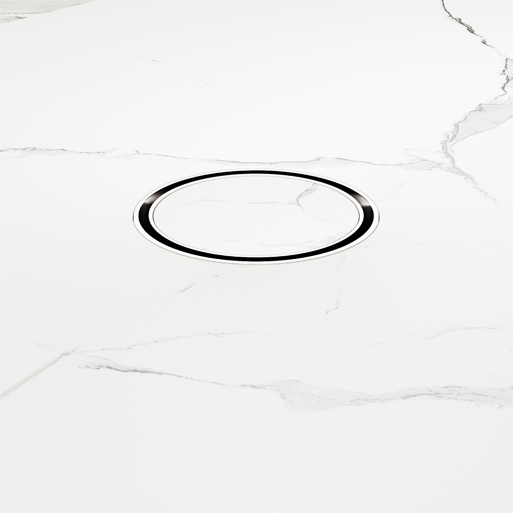 NRFW003 CH 100mm Round Tile Insert Floor Waste 50mm Outlet Chrome image 3