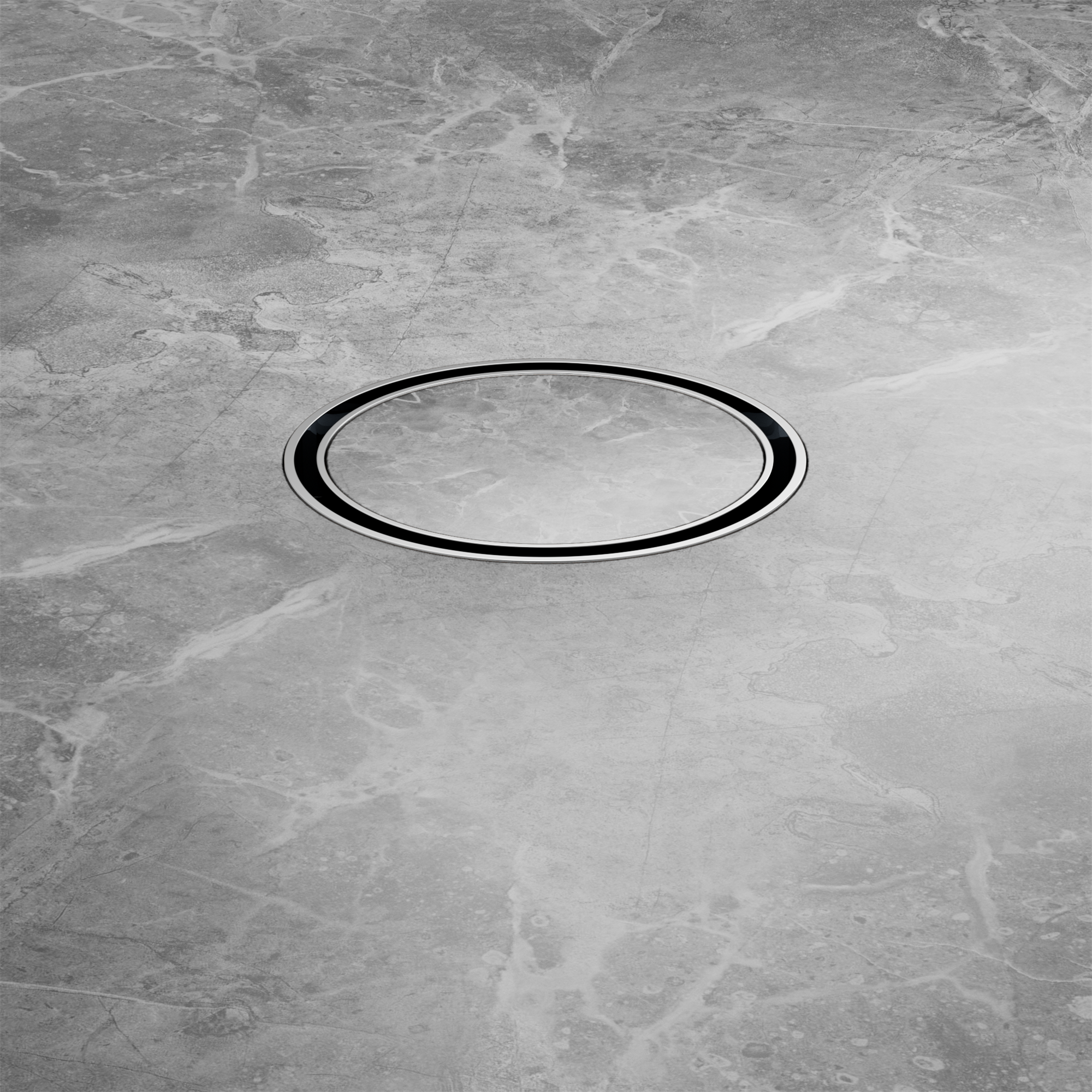 NRFW003 CH 100mm Round Tile Insert Floor Waste 50mm Outlet Chrome image 4