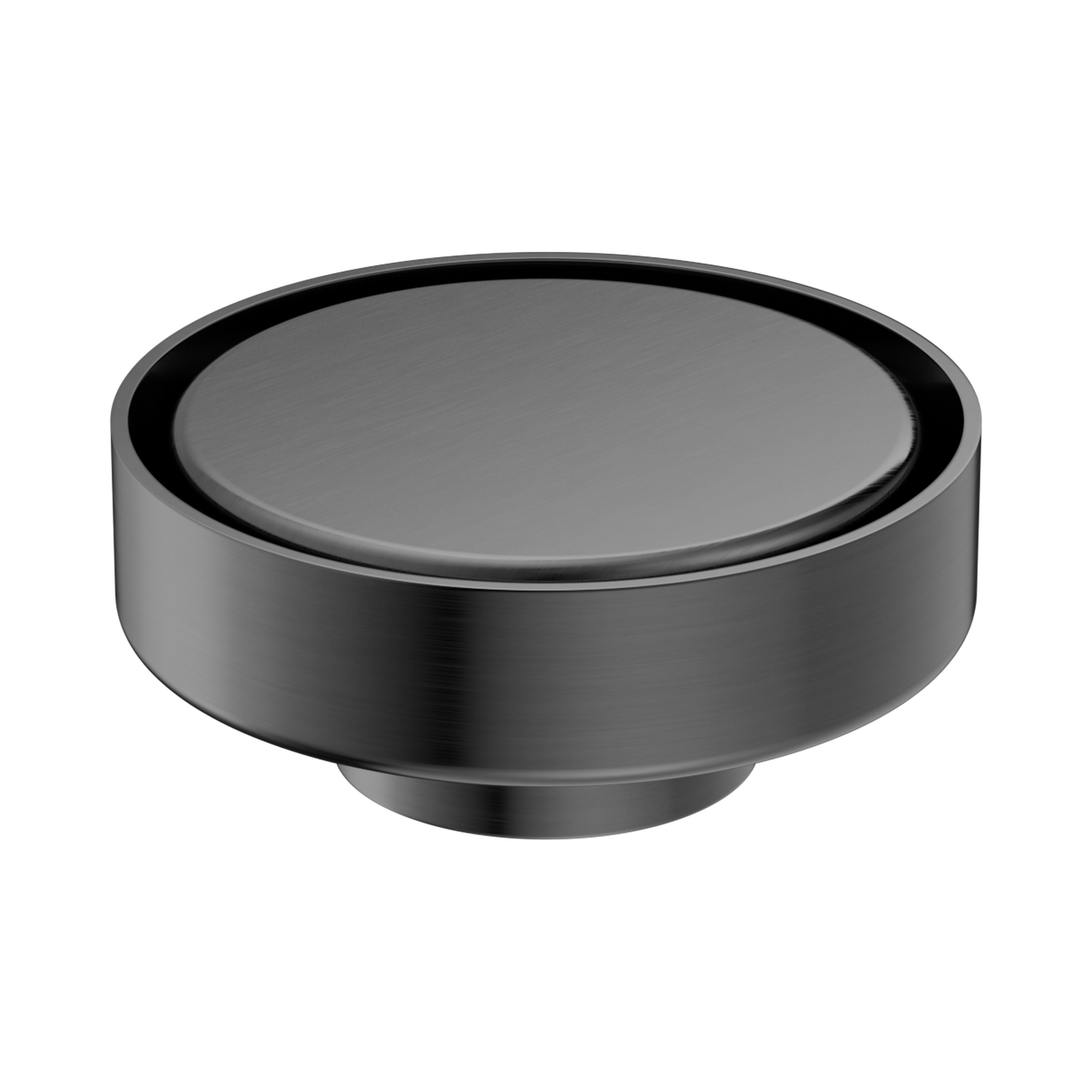 NRFW003 GM 100mm Round Tile Insert Floor Waste 50mm Outlet Gun Metal image 2