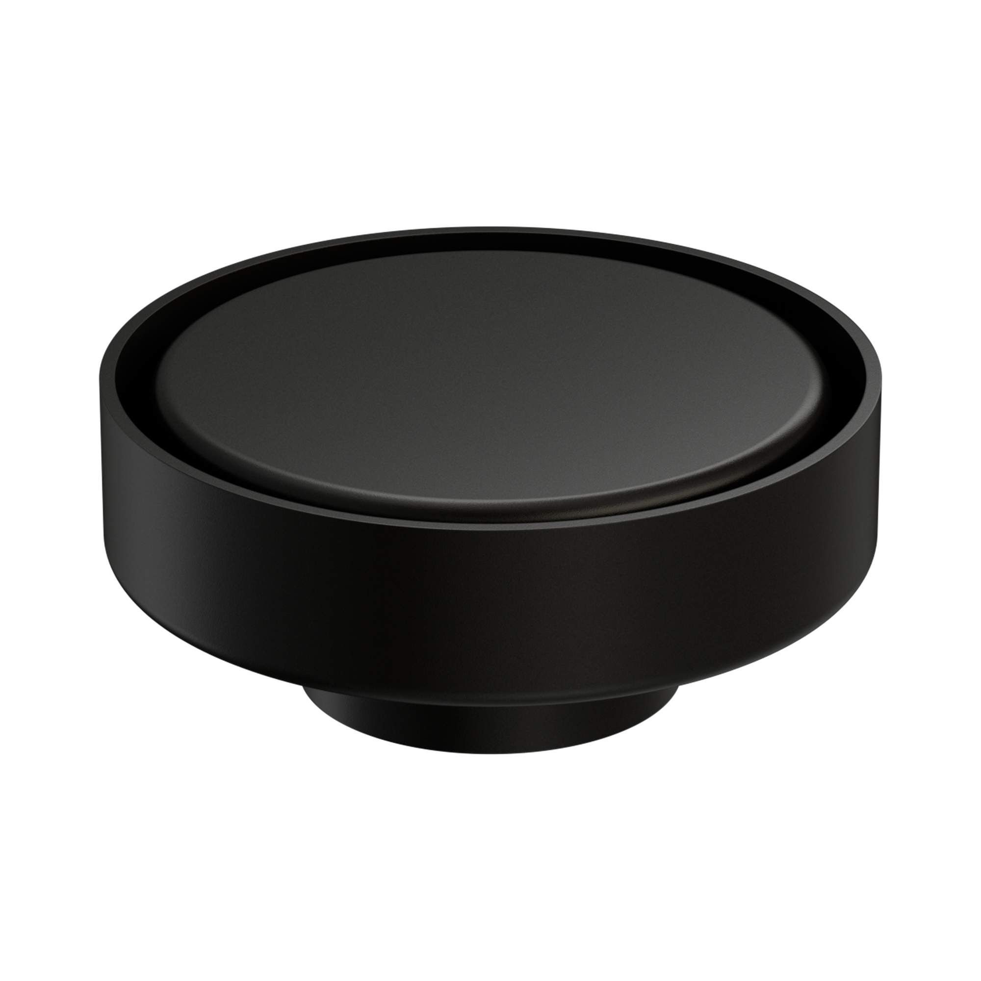 NRFW003 MB 100mm Round Tile Insert Floor Waste 50mm Outlet Matte Black image 2