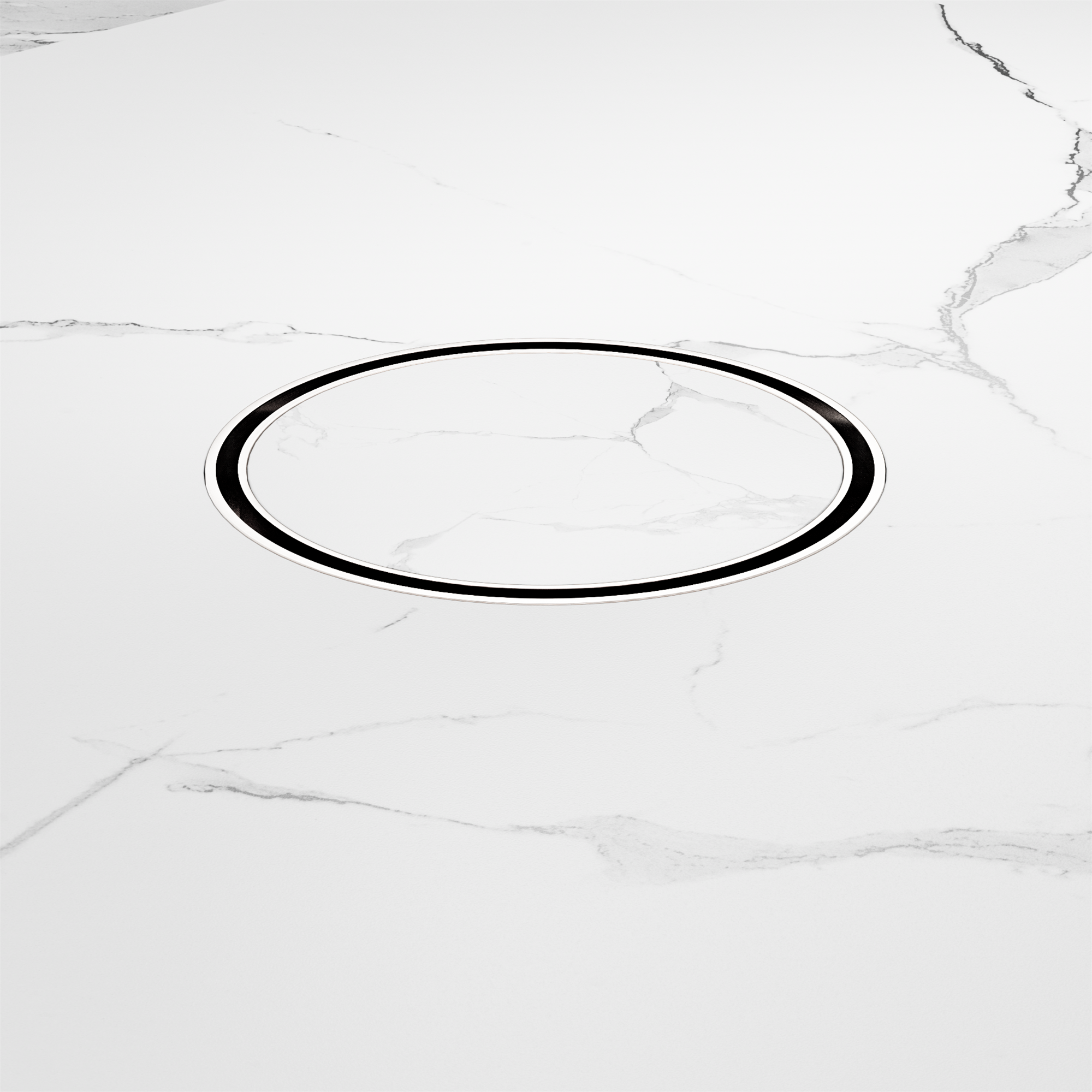 NRFW004 CH 130mm Round Tile Insert Floor Waste 80mm Outlet Chrome image 3