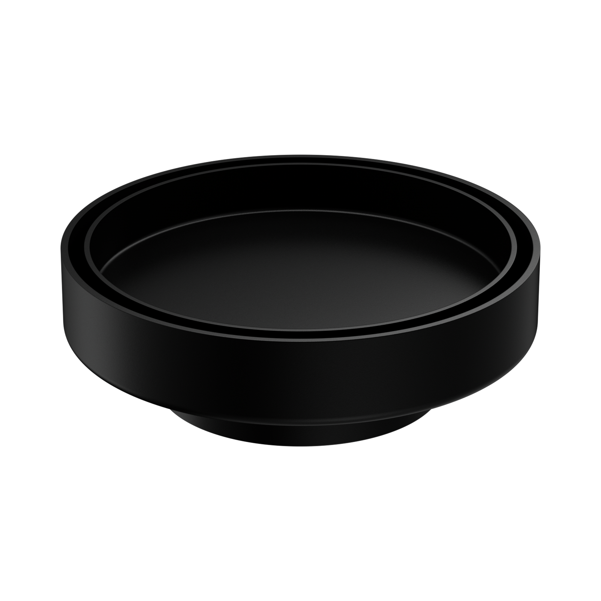 NRFW004 MB 130mm Round Tile Insert Floor Waste 80mm Outlet Matte Black image 1