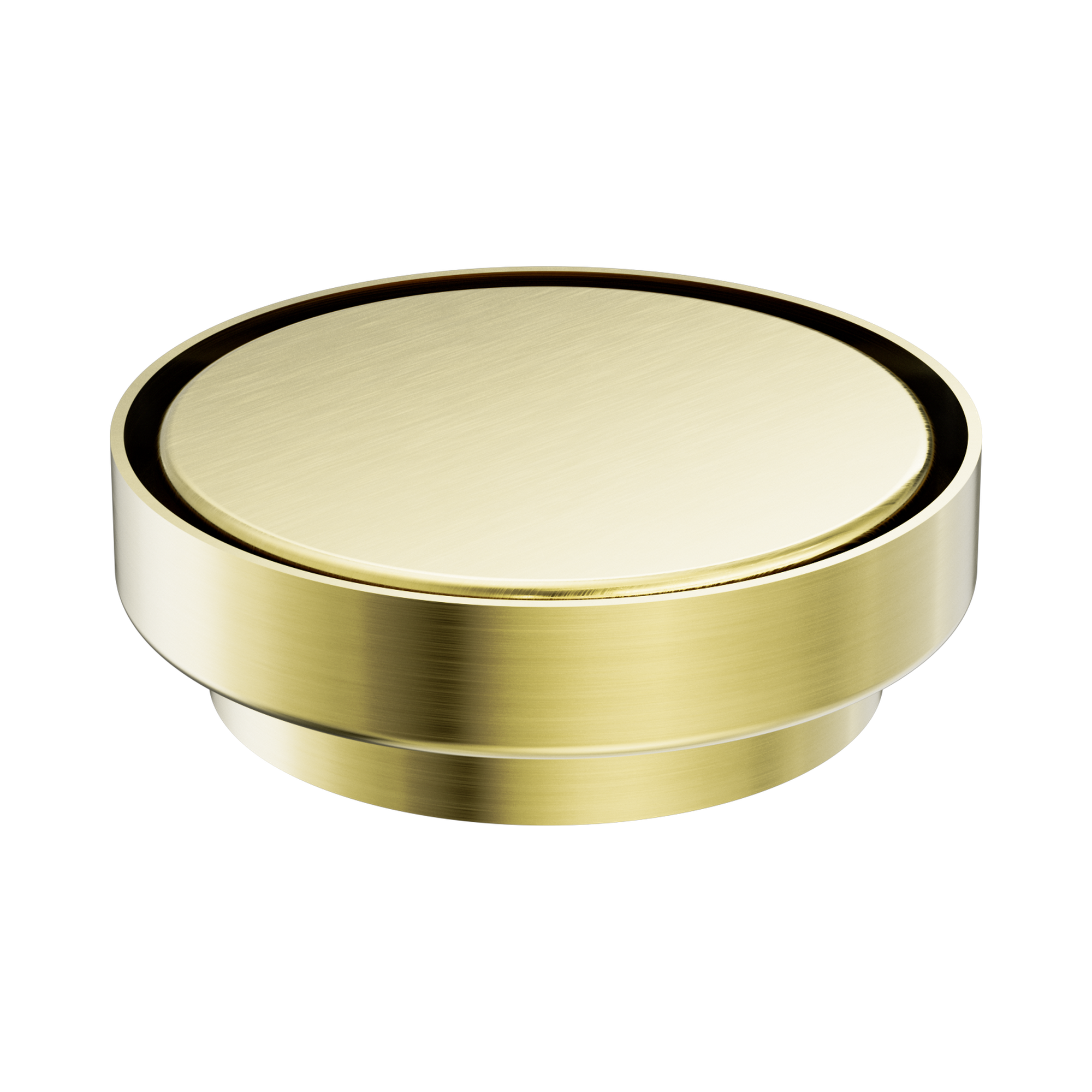 NRFW005 BG 130mm Round Tile Insert Floor Waste 100mm Outlet Brushed Gold image 2