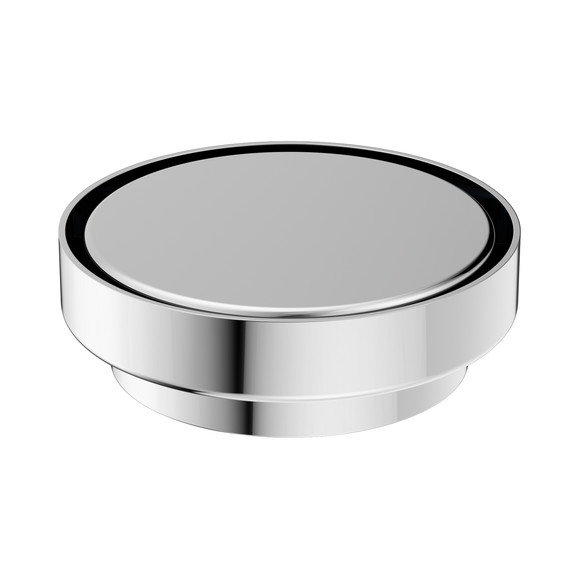 NRFW005 CH 130mm Round Tile Insert Floor Waste 100mm Outlet Chrome image 2