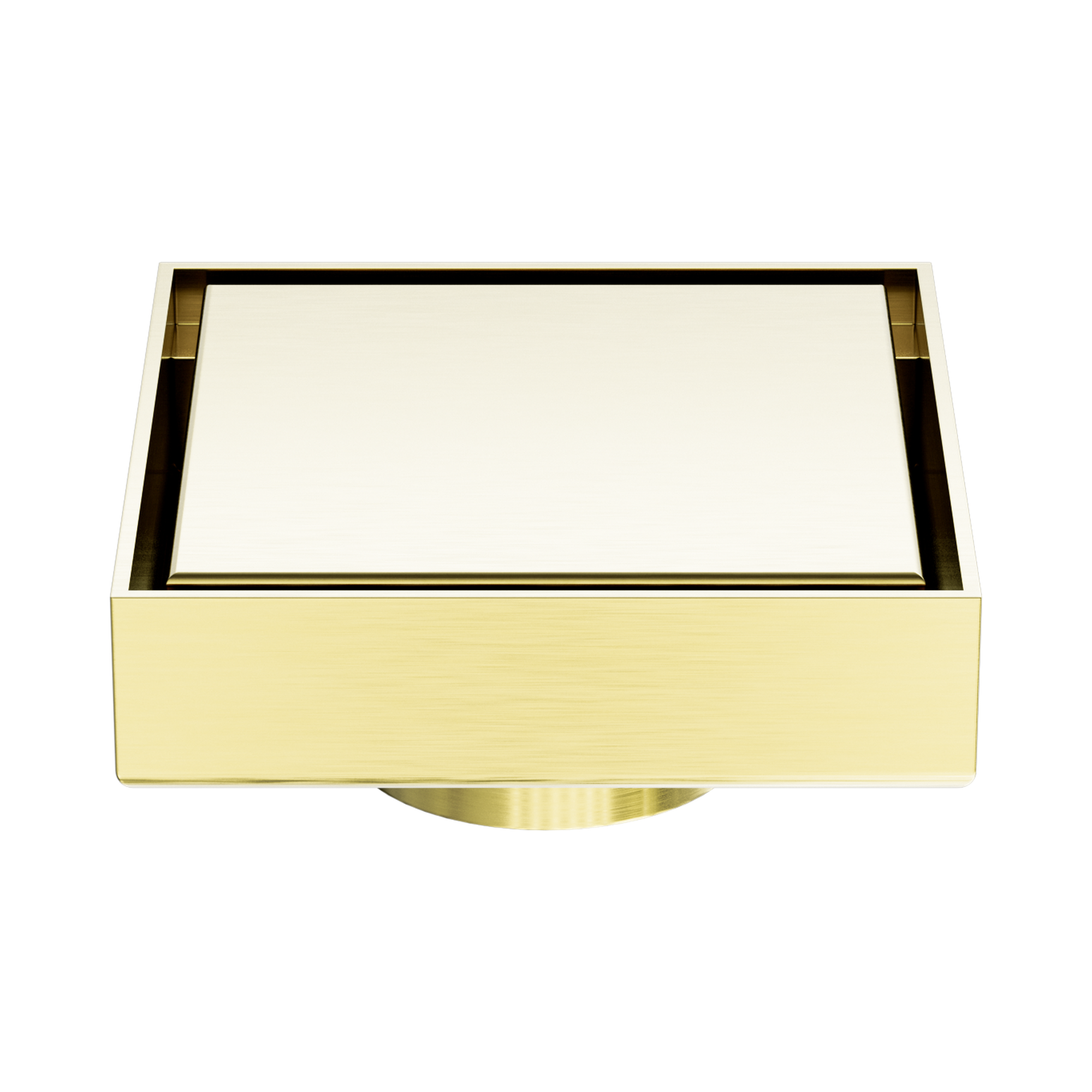 NRFW006 BG 100mm Square Tile Insert Floor Waste 50mm Outlet Brushed Gold image 4