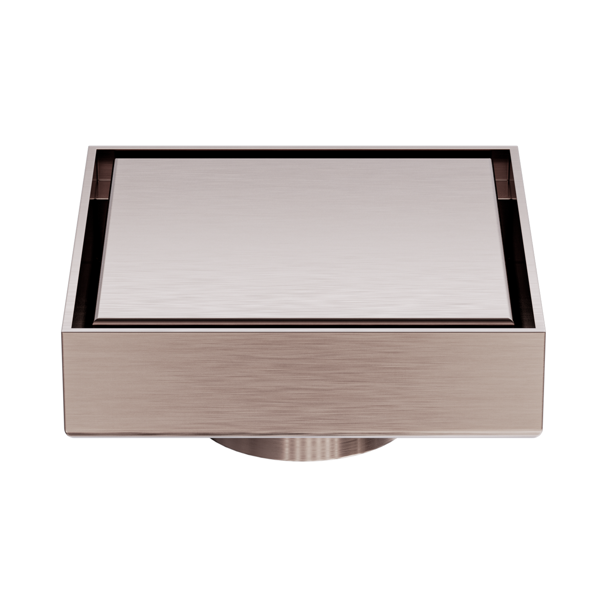 NRFW006 BZ 100mm Square Tile Insert Floor Waste 50mm Outlet Brushed Bronze image 4