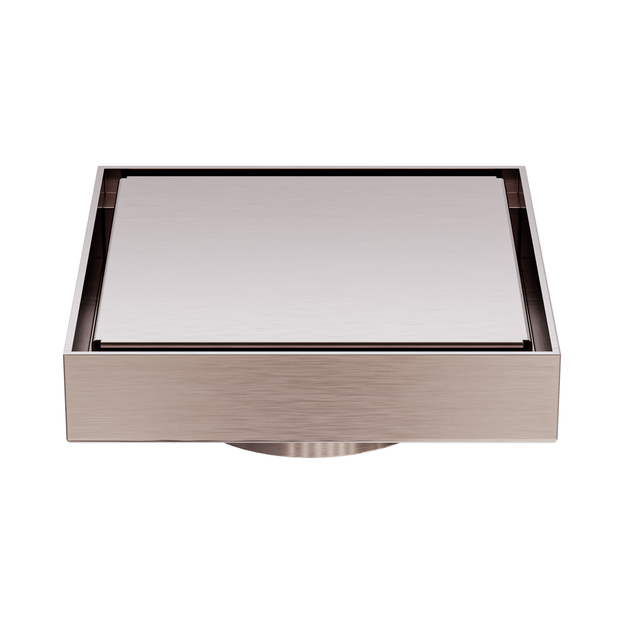 NRFW007 BZ 130mm Square Tile Insert Floor Waste 80mm Outlet Brushed Bronze image 4