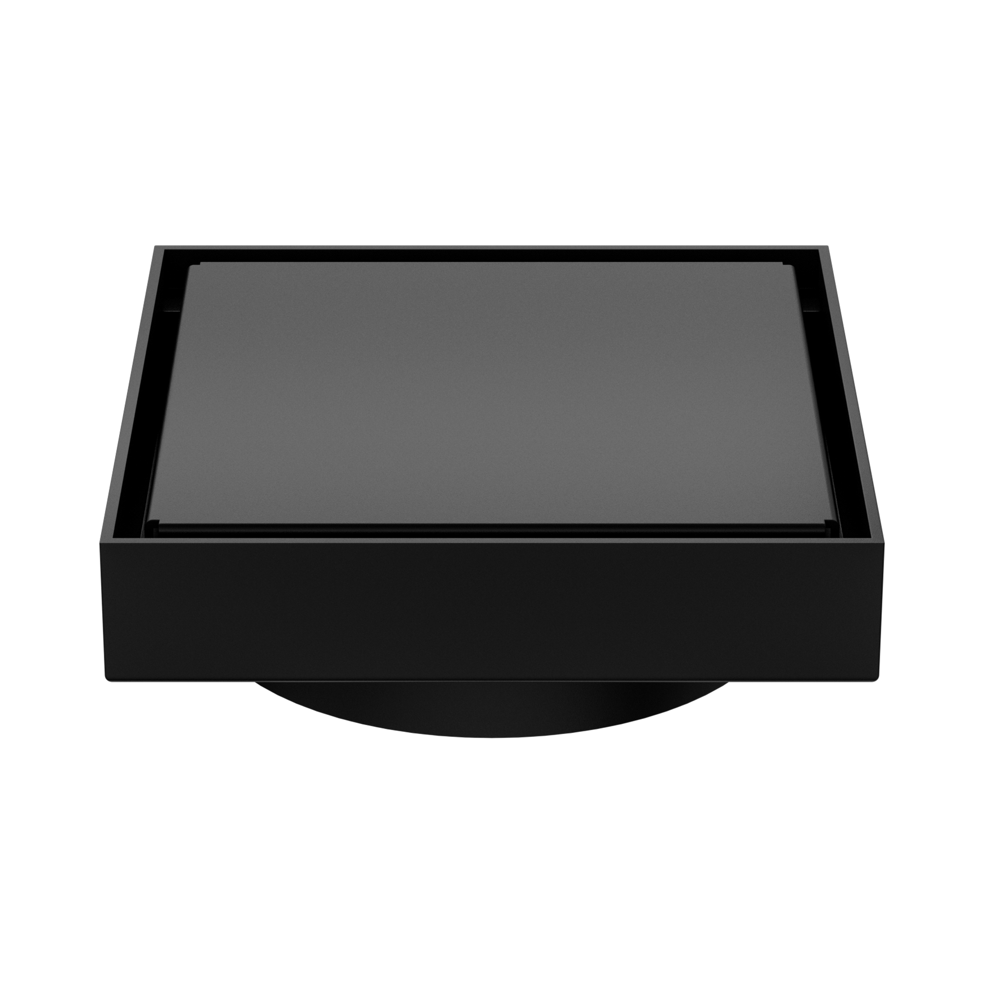 NRFW008 MB 130mm Square Tile Insert Floor Waste 100mm Outlet Matte Black image 4