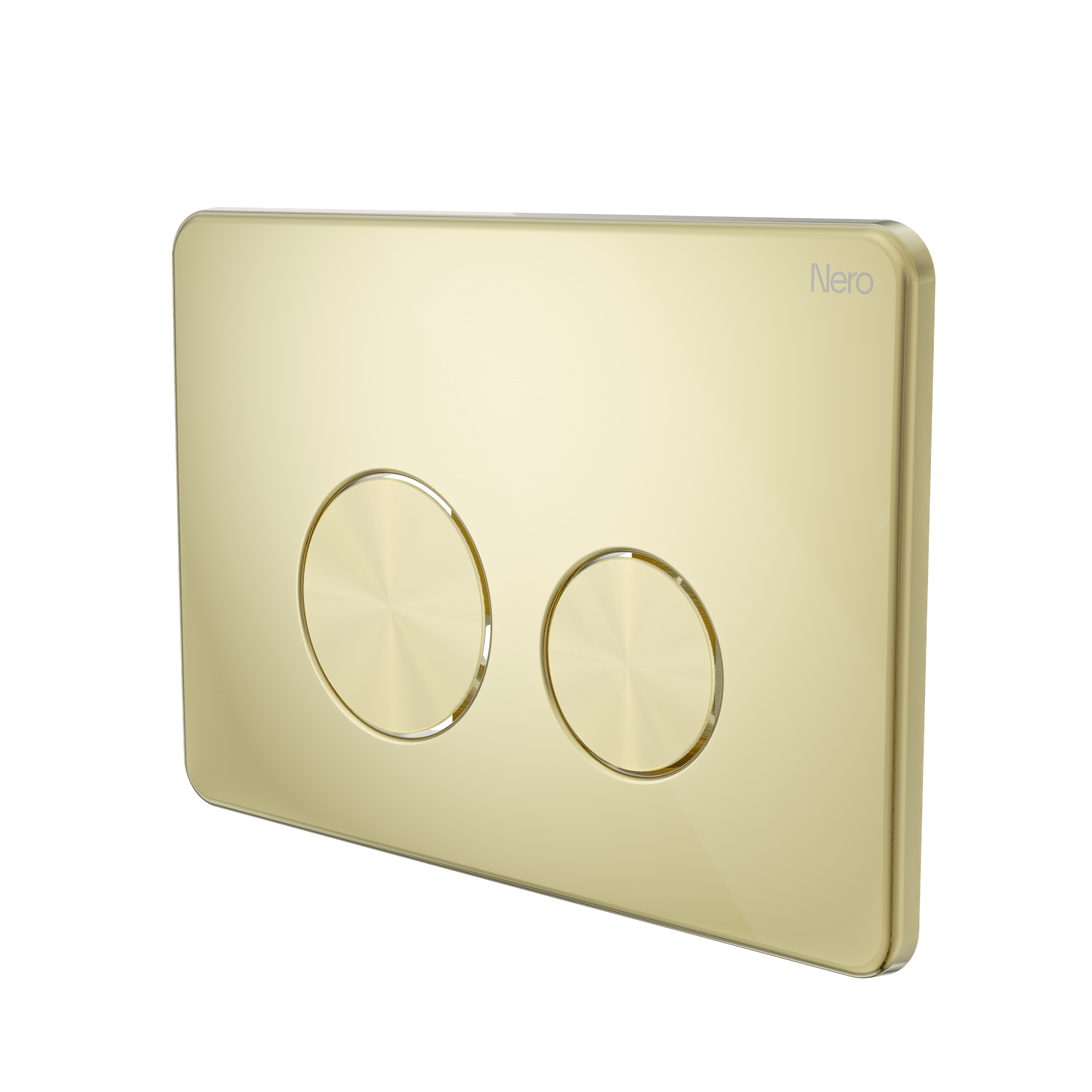 NRPL001 BG In Wall Toilet Push Plate Brushed Gold image 1