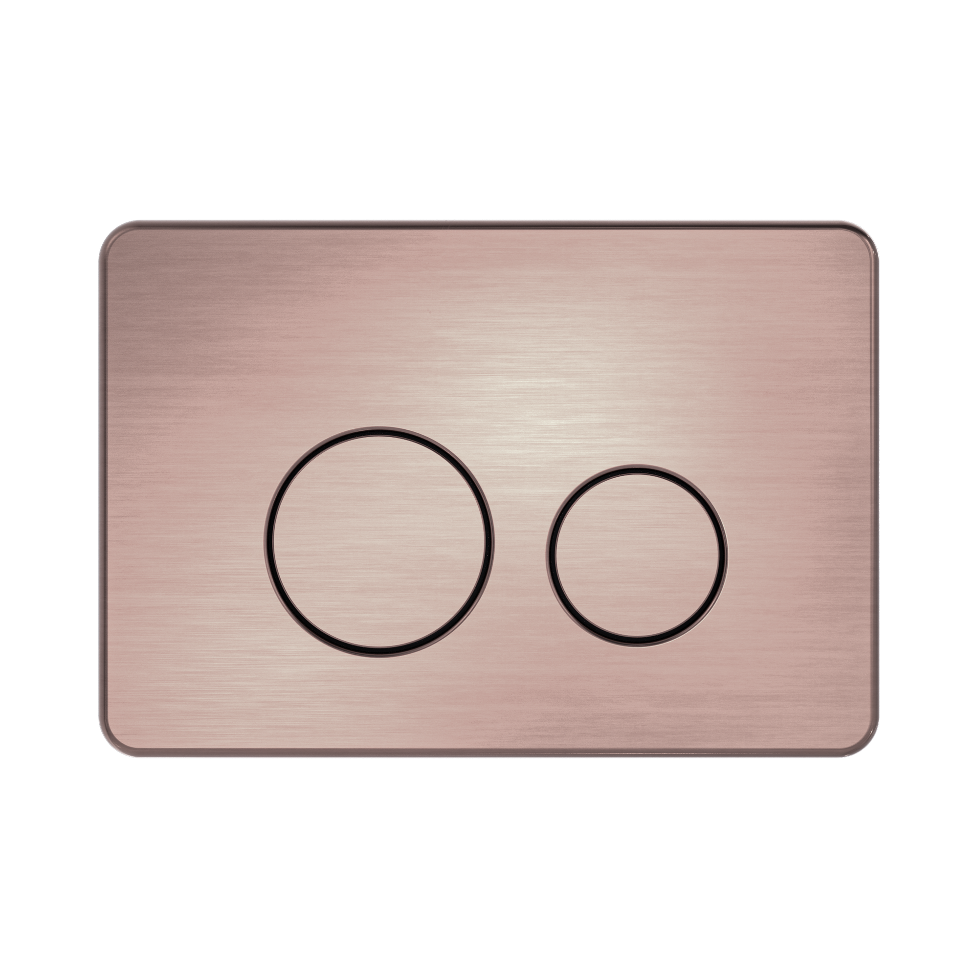 NRPL001 BZ In Wall Toilet Push Plate Brushed Bronze image 2