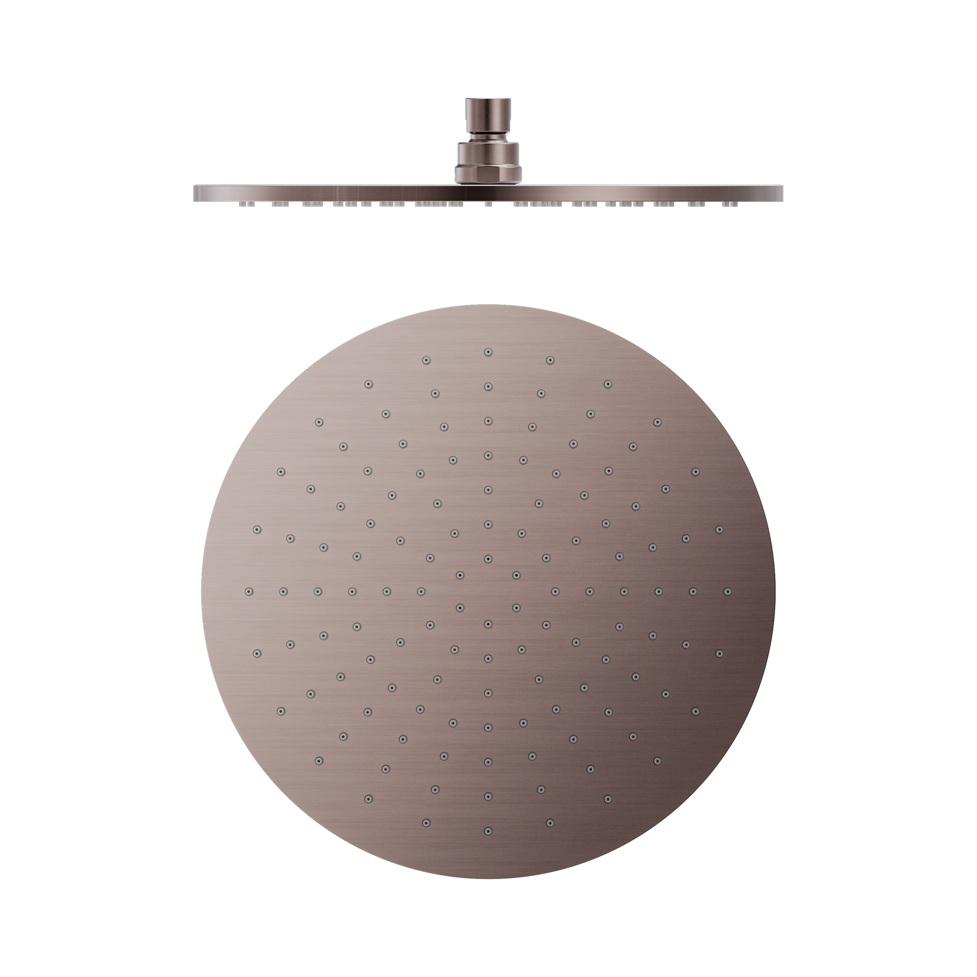NRROA1202 BZ 300mm Round Shower Head Brushed Bronze image 1