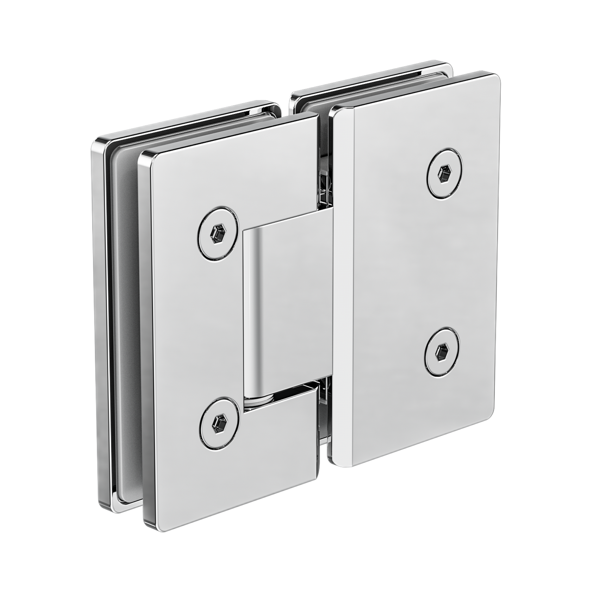 NRSH102a CH 180 Degree Glass To Glass Shower Hinge 10mm Glass Chrome image 1