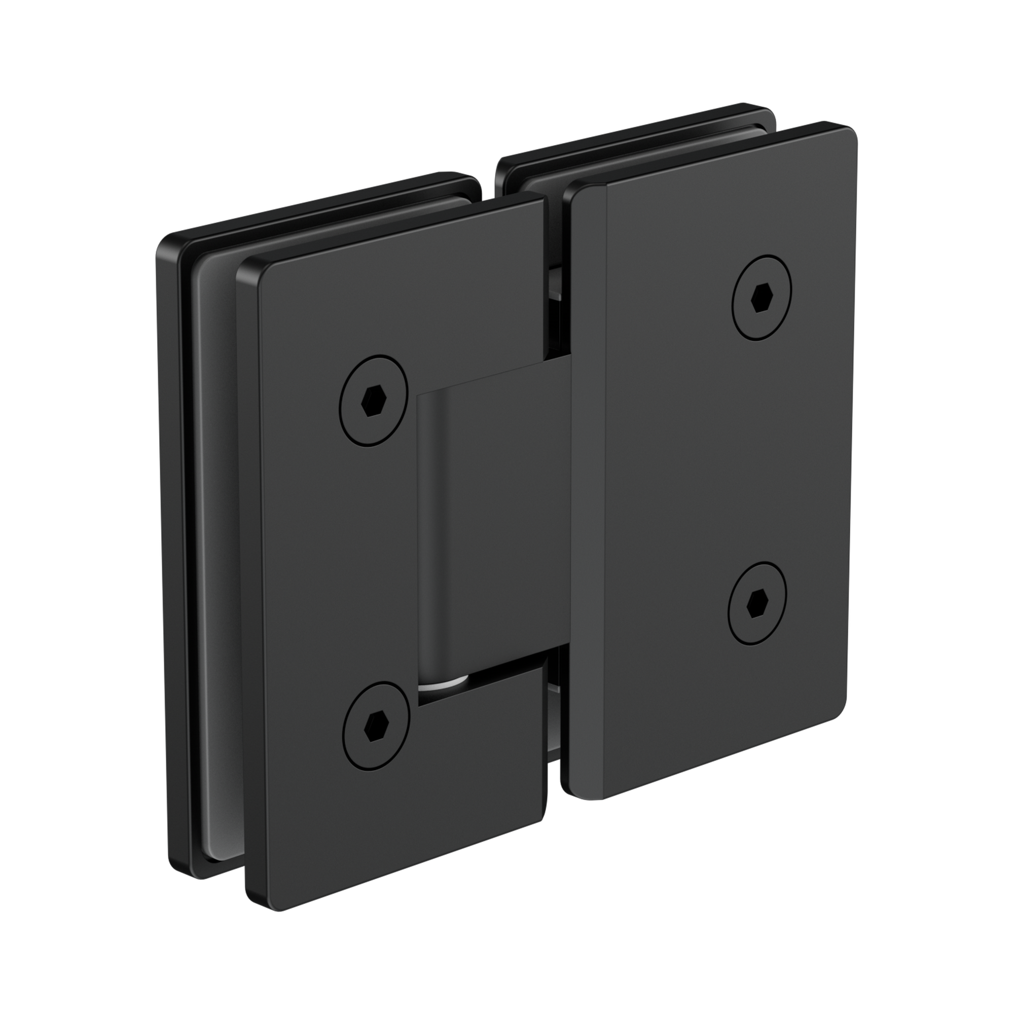 NRSH102a MB 180 Degree Glass To Glass Shower Hinge 10mm Glass Matte Black image 1