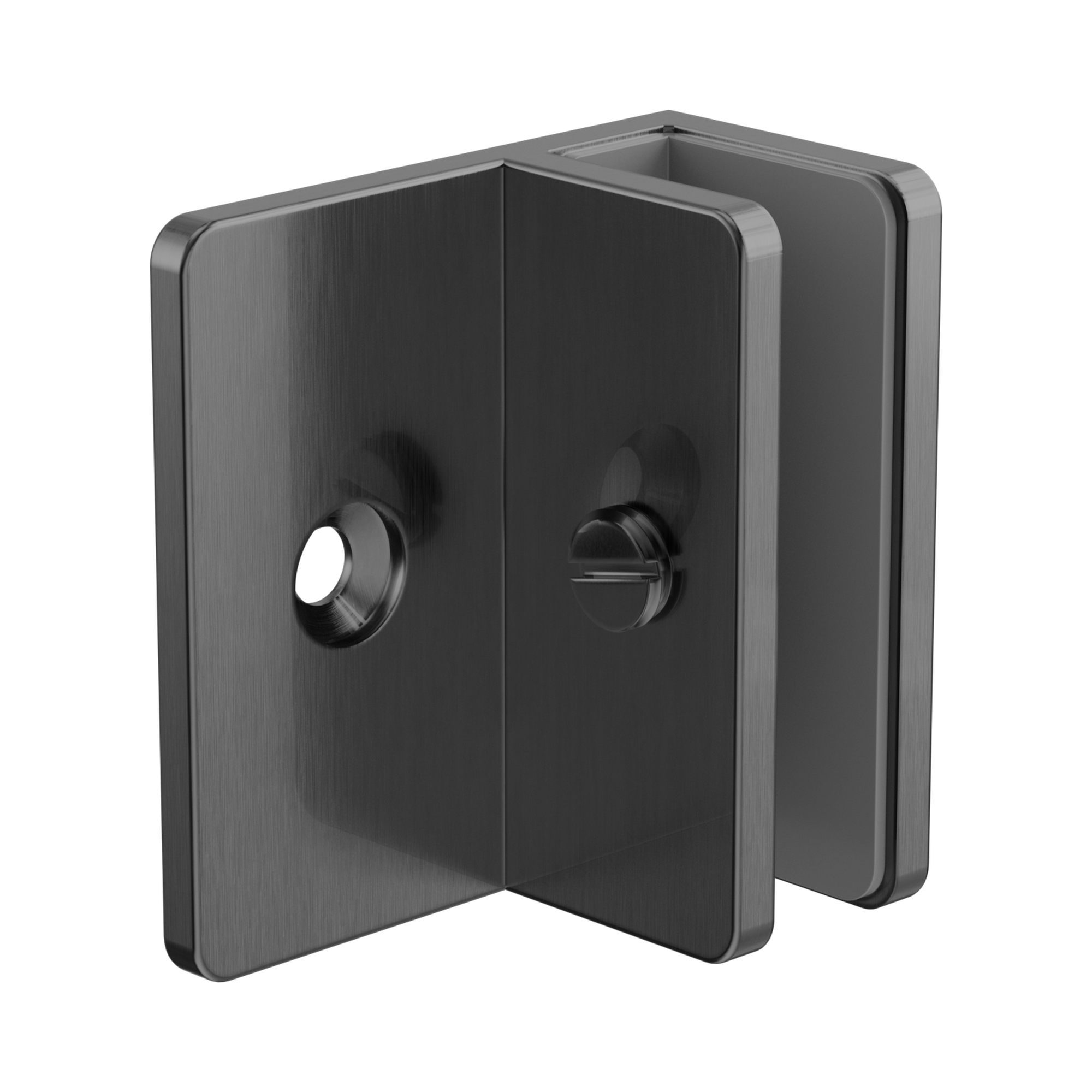 NRSH202a GM Shower F Bracket 10mm Glass Gun Metal image 1