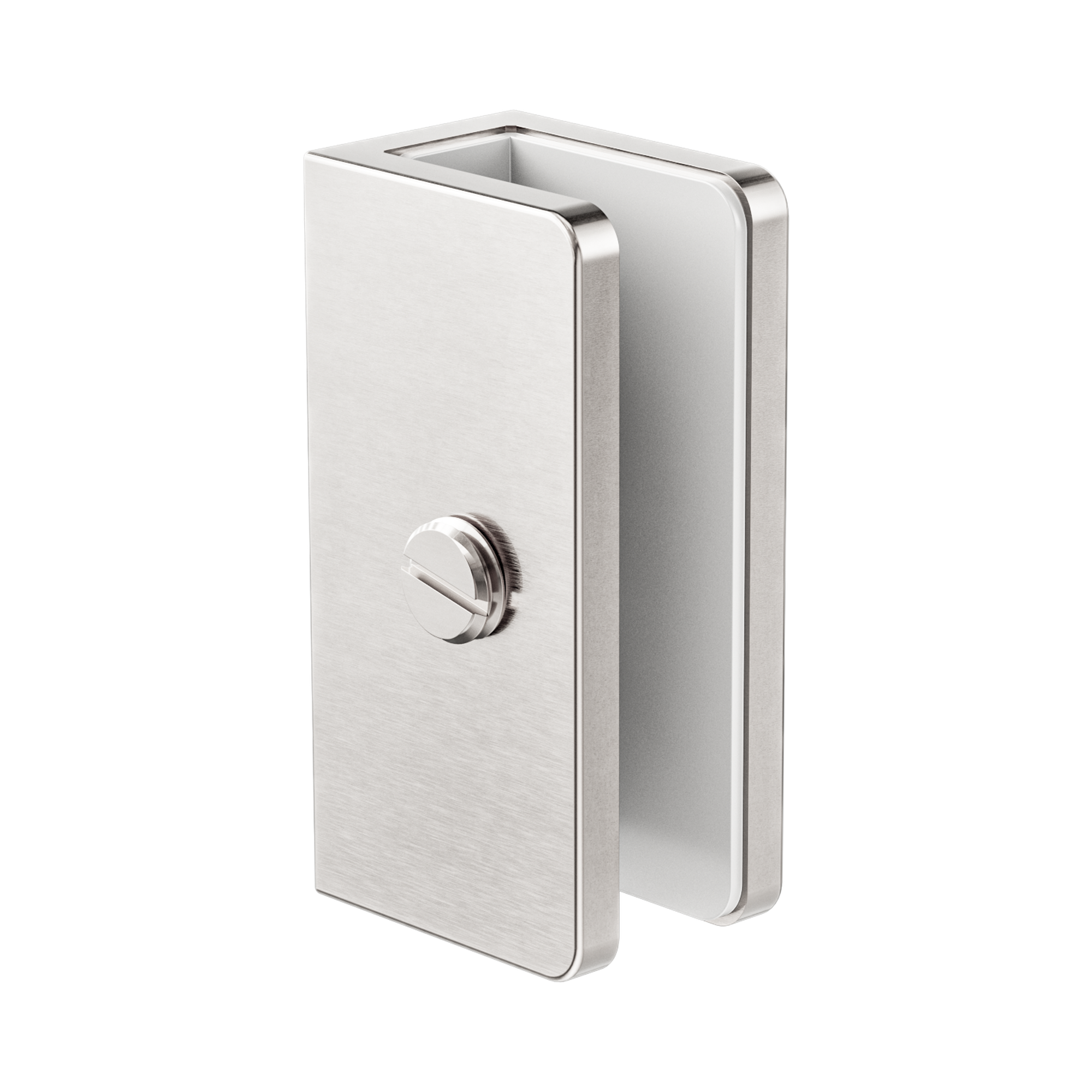 NRSH203a BN Shower U Bracket 10mm Glass Brushed Nickel image 1