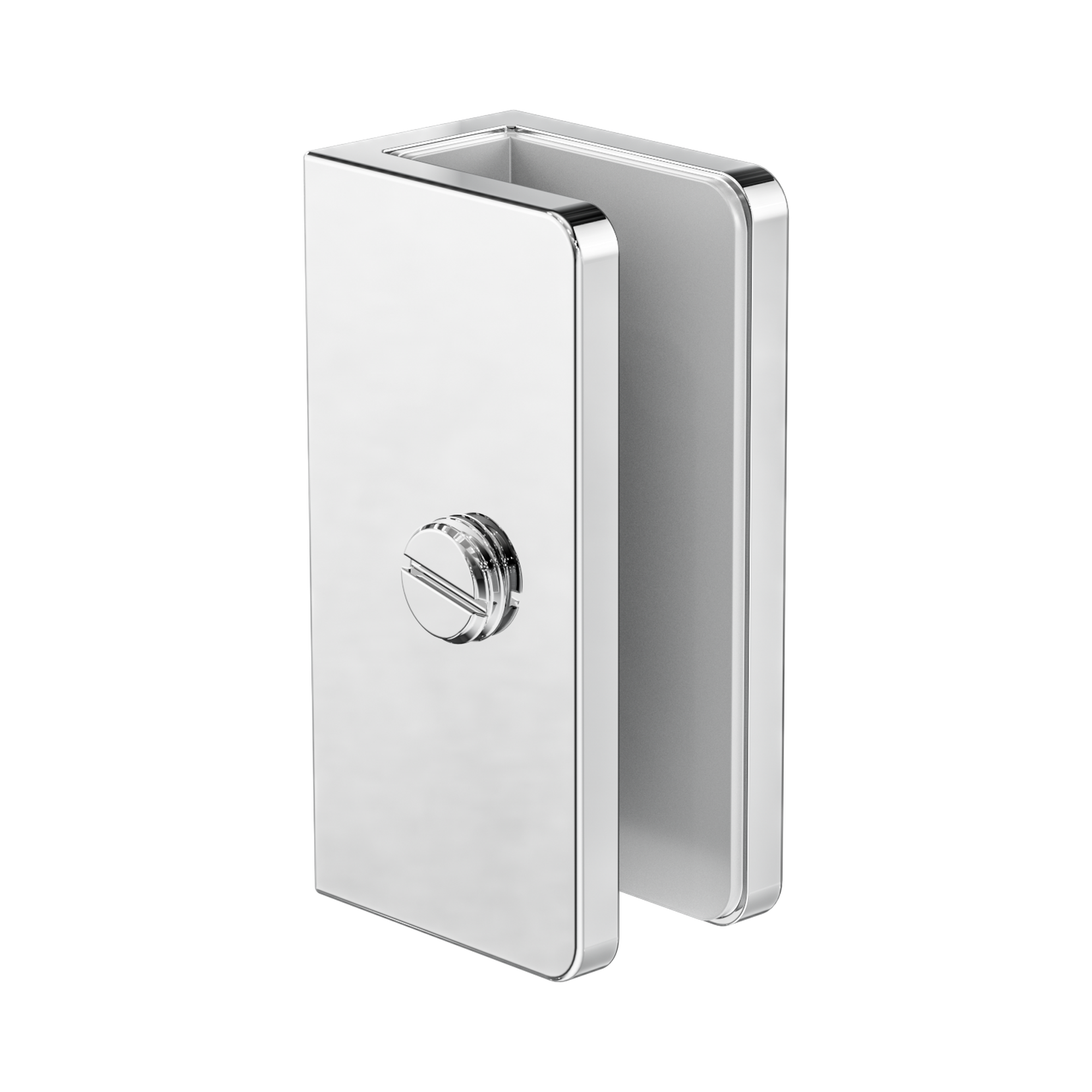 NRSH203a CH Shower U Bracket 10mm Glass Chrome image 1