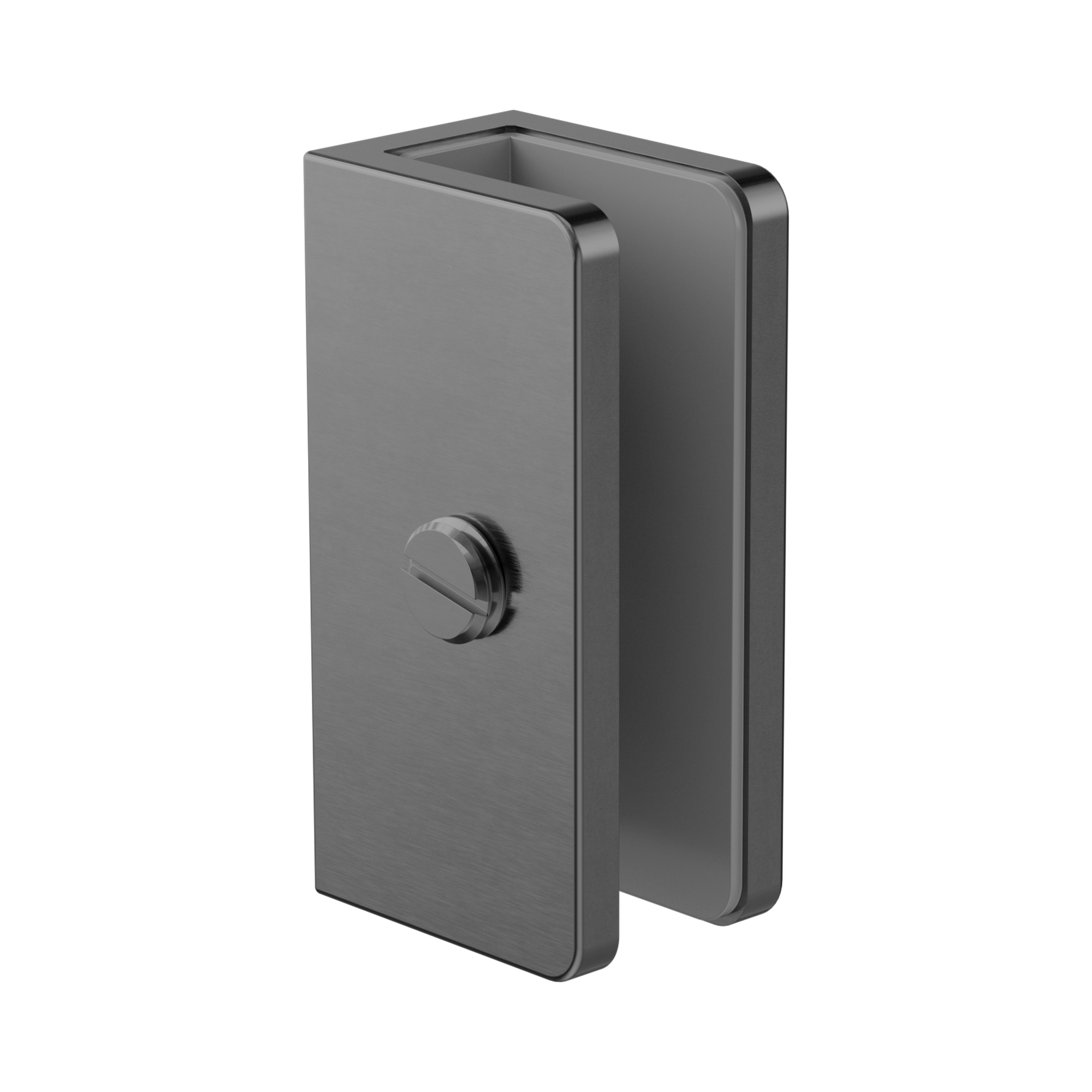 NRSH203a GM Shower U Bracket 10mm Glass Gun Metal image 1