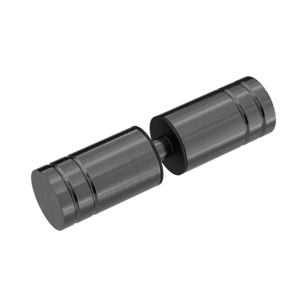 NRSH301 GM Round Shower Knob Gun Metal Thumb