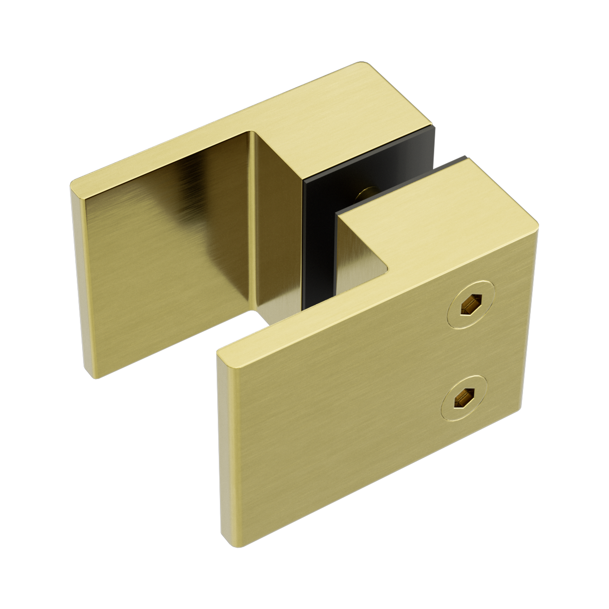 NRSH302 BG Square Shower Knob Handle Brushed Gold image 1