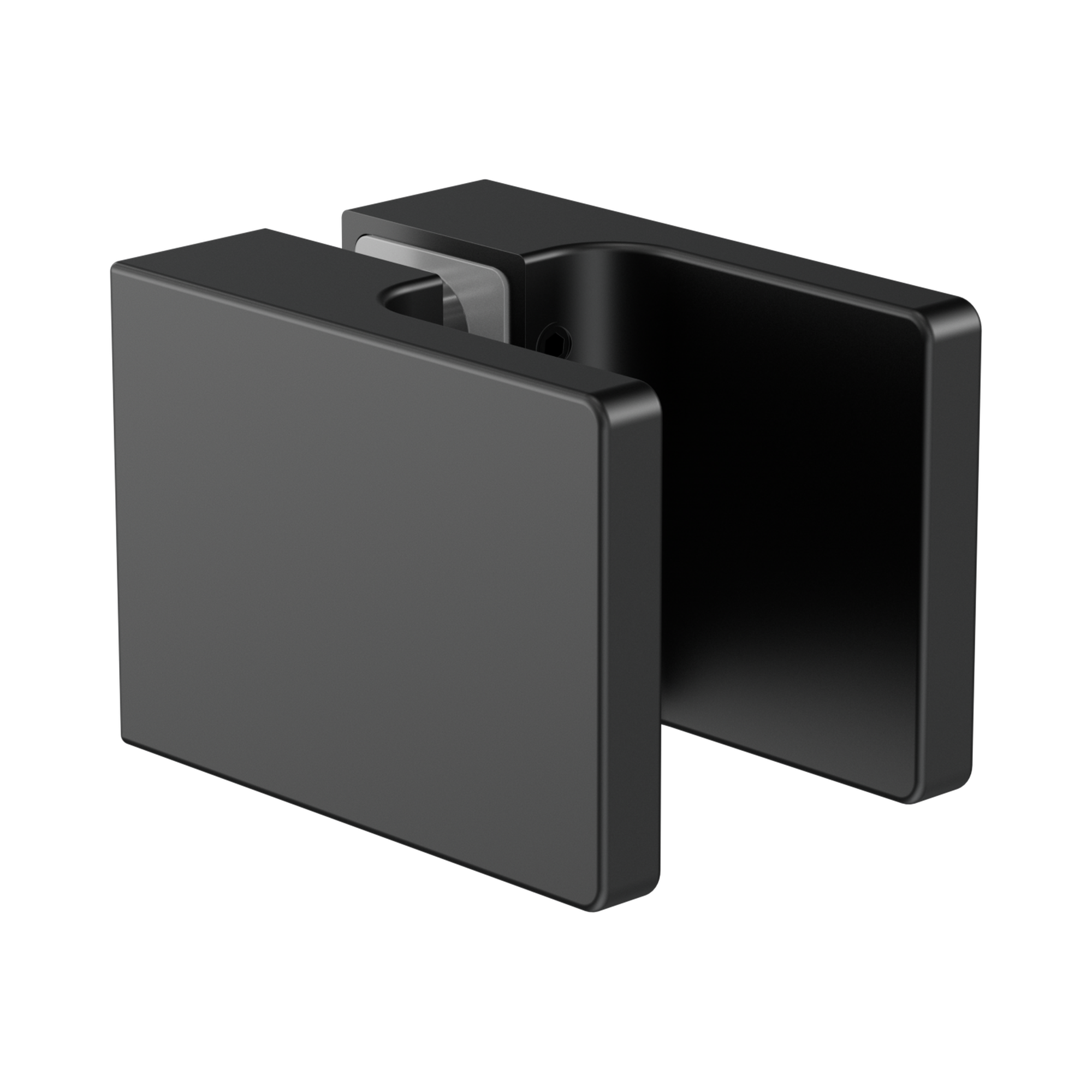 NRSH302a MB Square Shower Knob Handle Matte Black image 1