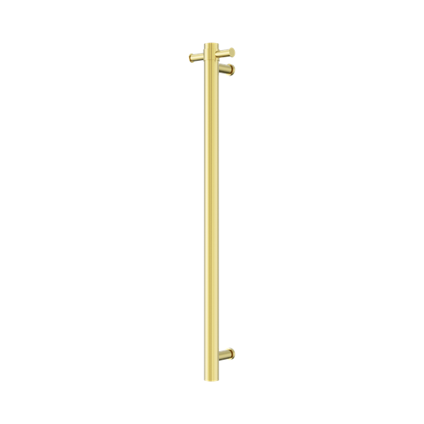 NRV902h BG Mecca 240 V Single Vertical Heated Towel Rail Brushed Gold Thumb