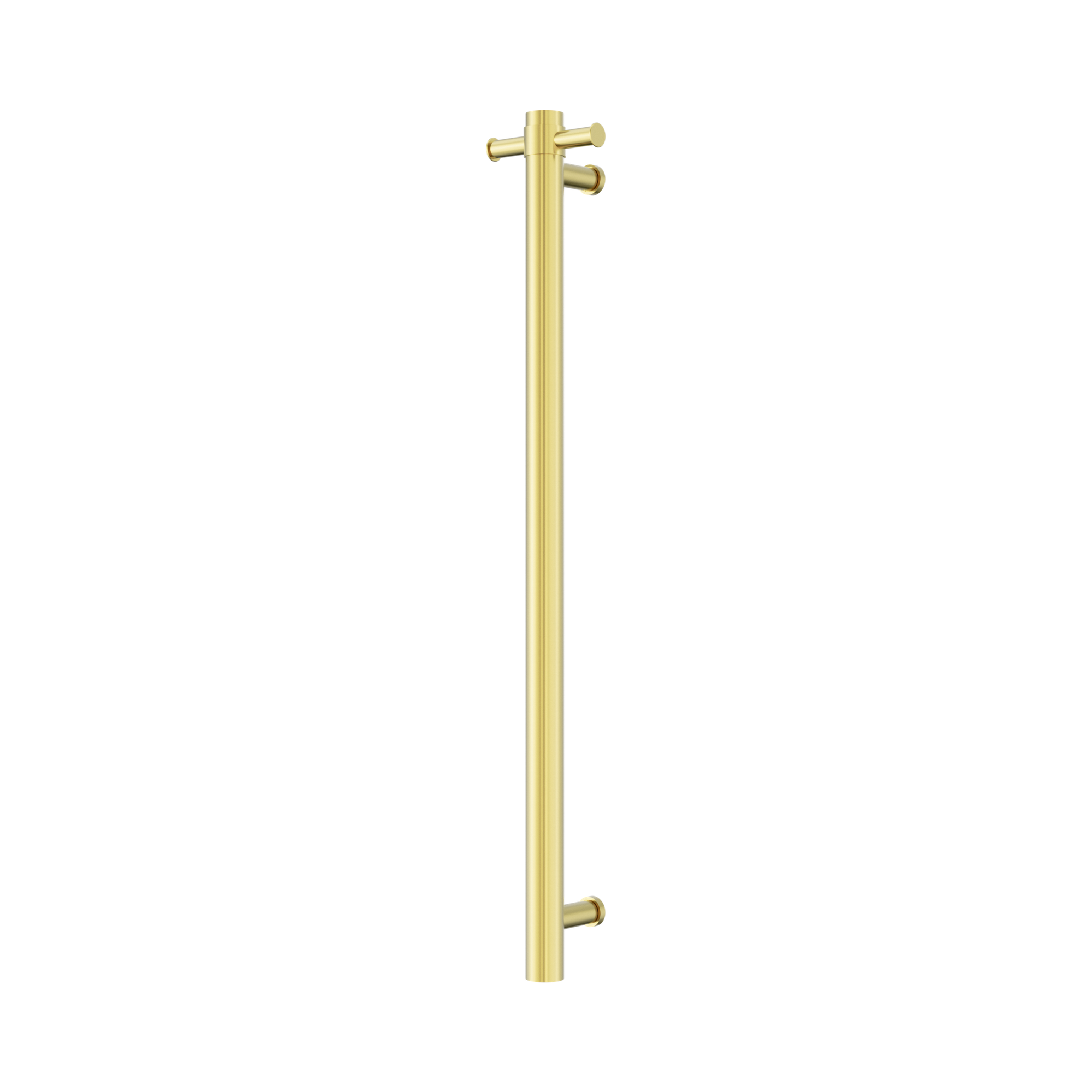 NRV902h BG Mecca 240 V Single Vertical Heated Towel Rail Brushed Gold image 1