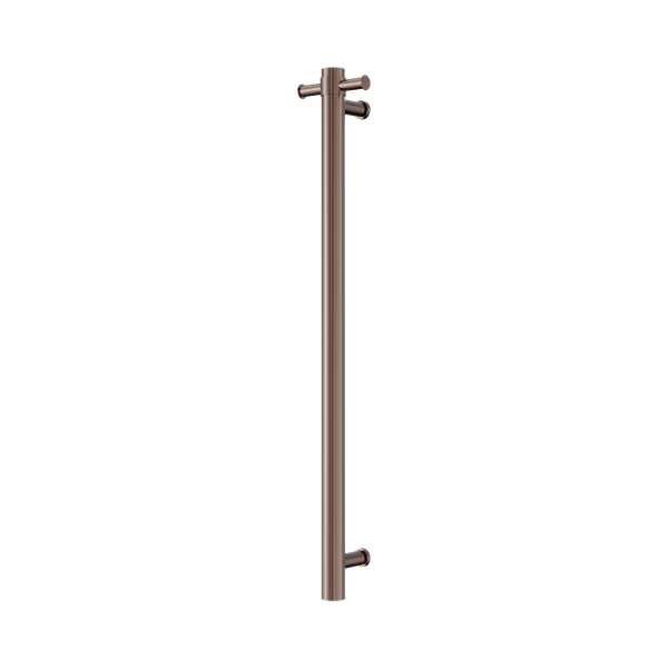 NRV902h BZ Mecca 240 V Single Vertical Heated Towel Rail Brushed Bronze Thumb