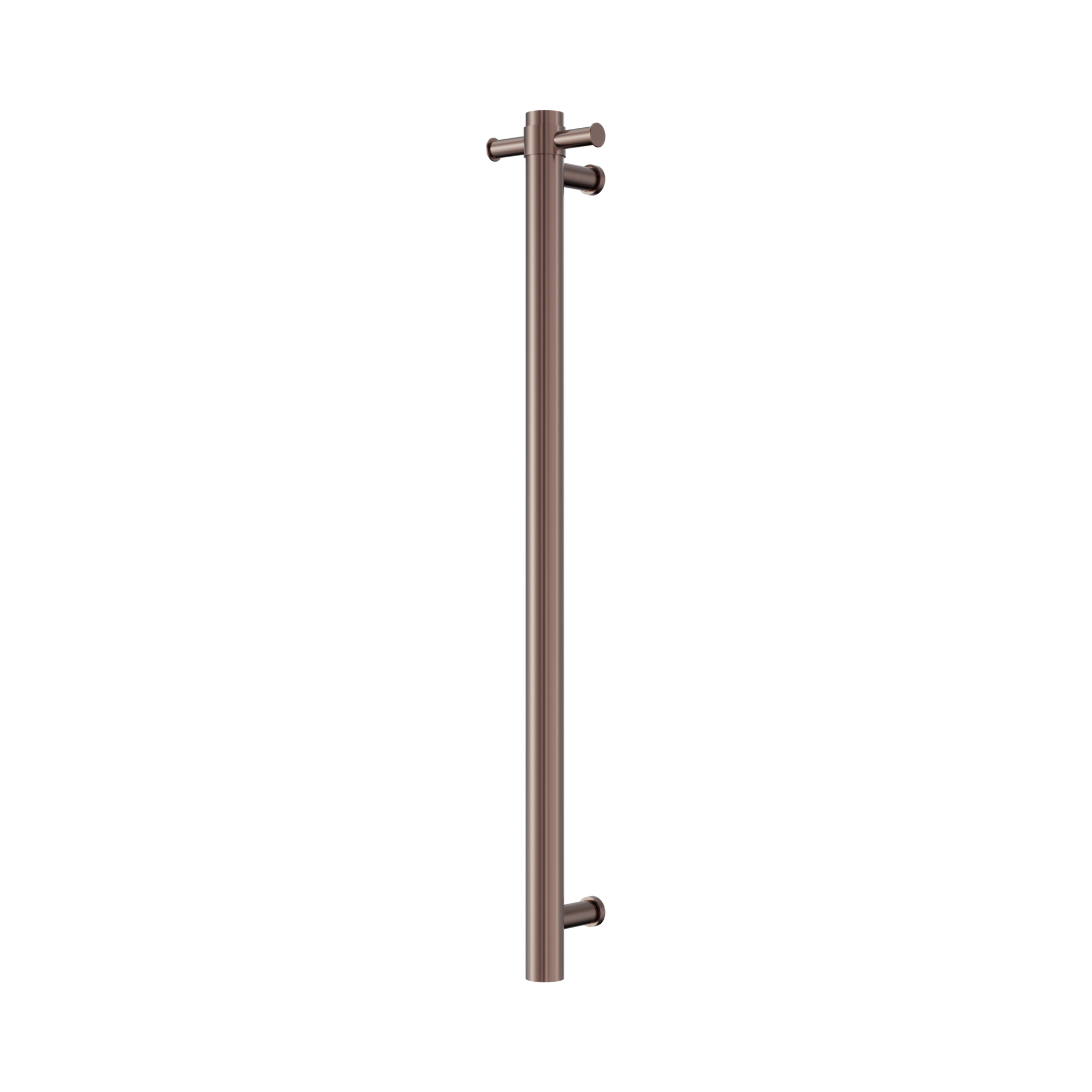 NRV902h BZ Mecca 240 V Single Vertical Heated Towel Rail Brushed Bronze image 1