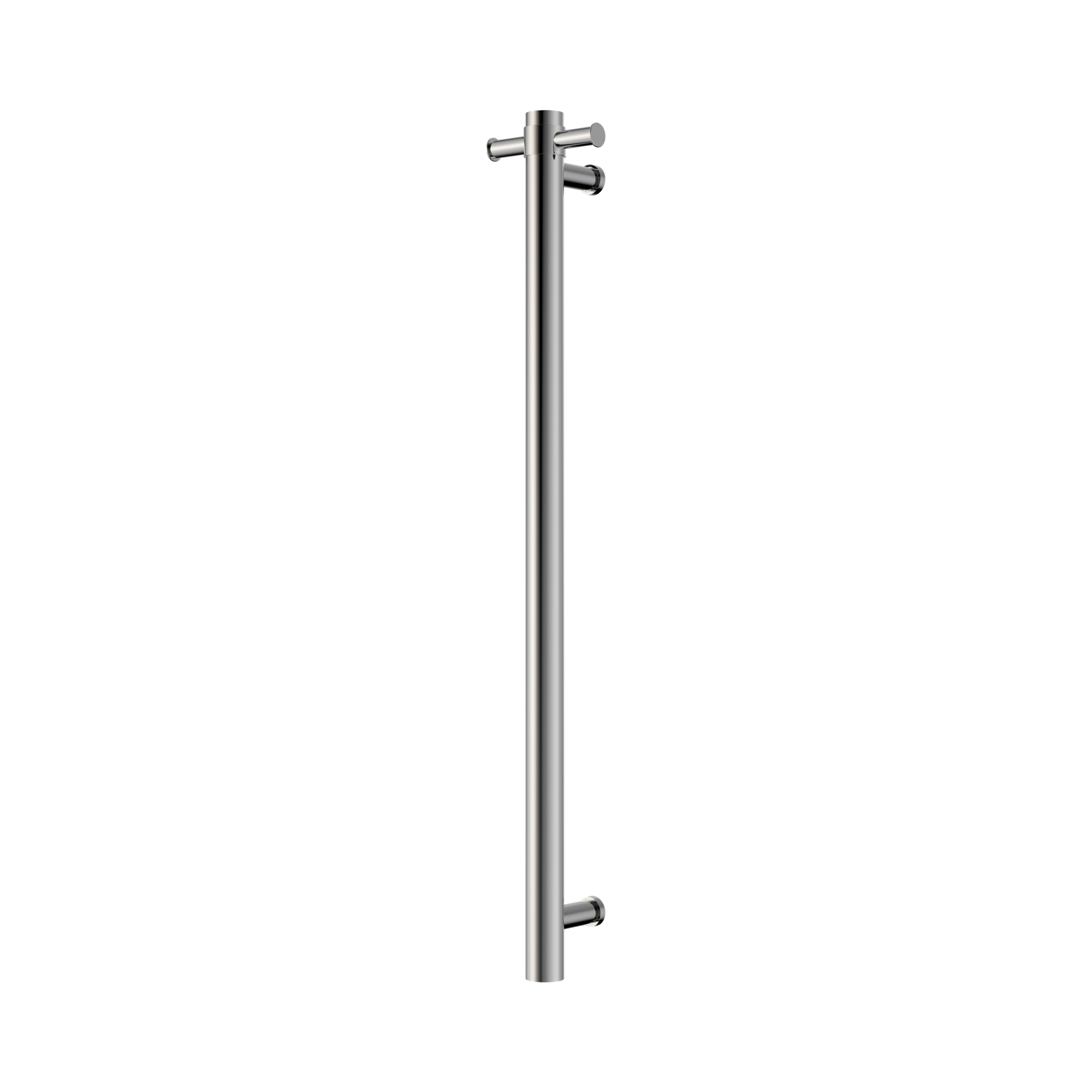 NRV902h CH Mecca 240 V Single Vertical Heated Towel Rail Chrome image 1