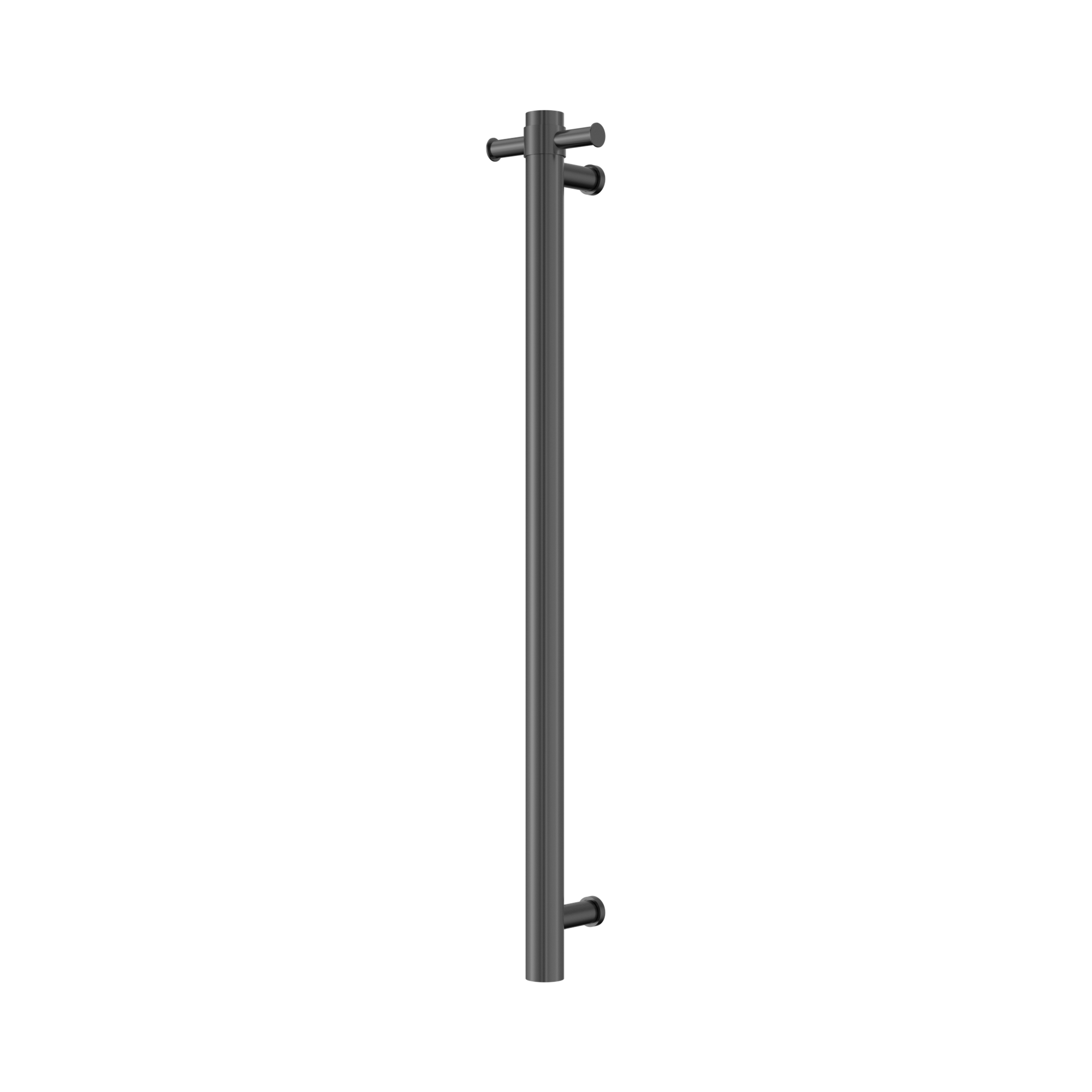 NRV902h GM Mecca 240 V Single Vertical Heated Towel Rail Gun Metal image 1