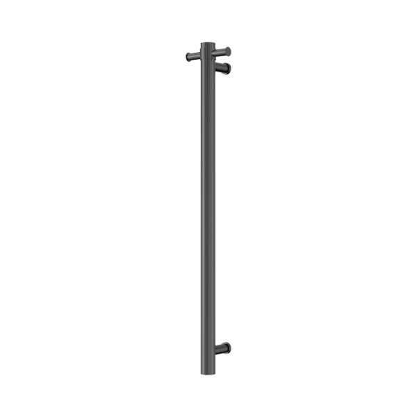 NRV902h GR Mecca 240 V Single Vertical Heated Towel Rail Graphite Thumb