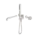 Opal Progressive Shower System Separate Plate With Spout 250mm Trim Kits Only Brushed Nickel