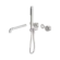 Kara Progressive Shower System Separate Plate With Spout 230mm Trim Kits Only Brushed Nickel