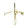 Kara Progressive Shower System Separate Plate With Spout 230mm Trim Kits Only Brushed Gold