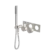 Kara Progressive Shower System Trim Kits Only Brushed Nickel