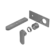 Ecco Wall Basin/Bath Mixer Trim Kits Only Gun Metal