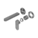 Ecco Wall Basin/Bath Mixer Separate Back Plate Trim Kits Only Gun Metal