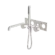 Kara Progressive Shower System With Spout 230mm Trim Kits Only Brushed Nickel