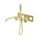 Kara Progressive Shower System With Spout 230mm Trim Kits Only Brushed Gold