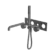 Kara Progressive Shower System With Spout 230mm Trim Kits Only Gun Metal