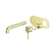 Zen SS316L Wall Basin/Bath Mixer 185mm Spout Trim Kits Only Brushed Gold
