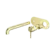 Zen SS316L Wall Basin/Bath Mixer 230mm Spout Trim Kits Only Brushed Gold
