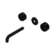 Serenity Wall Basin Set 160mm Spout With Metal Handle Trim Kit Only Matte Black