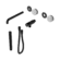 Serenity Progressive Shower System With Spout With Carrara Handle And Slim Shower Trim Kit Only Matte Black