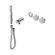 Serenity Progressive Shower System With Carrara Handle And Slim Shower Trim Kit Only Chrome
