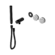 Serenity Progressive Shower System With Carrara Handle And Slim Shower Trim Kit Only Matte Black