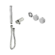 Serenity Progressive Shower System With Carrara Handle And Slim Shower Trim Kit Only Brushed Nickel