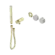 Serenity Progressive Shower System With Carrara Handle And Slim Shower Trim Kit Only Brushed Gold