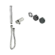 Serenity Progressive Shower System With Verde Alpi Handle And Slim Shower Trim Kit Only Brushed Nickel