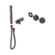 Serenity Progressive Shower System With Verde Alpi Handle And Slim Shower Trim Kit Only Brushed Bronze